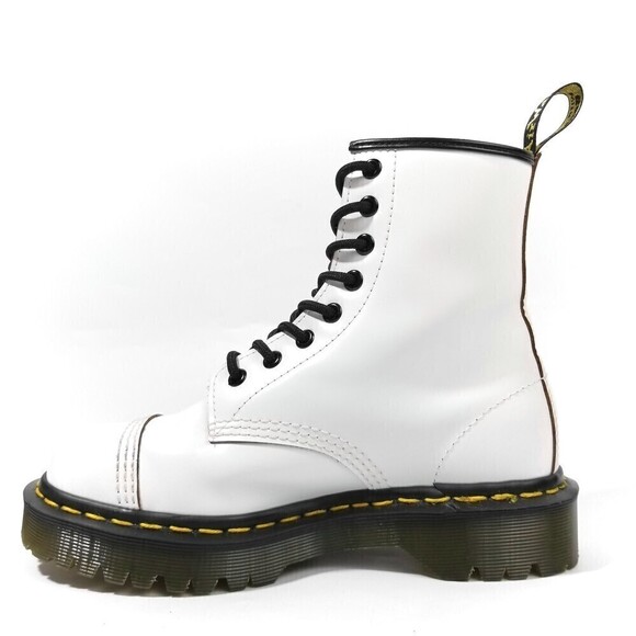 Dr. Martens 1460 Bex White Quilon Cap Toe Lace Up Boot 90s Grunge Y2k Streetwear - Picture 5 of 11
